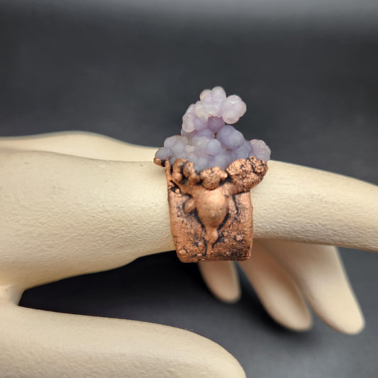 Plume ~ Grape Agate Ring – Lily In Flux