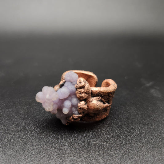 Plume ~ Grape Agate Ring – Lily In Flux