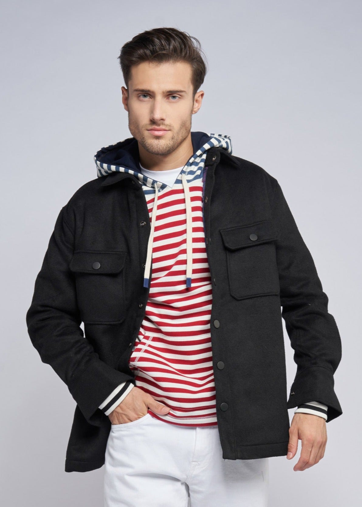Sailor Wool Shirt Jacket