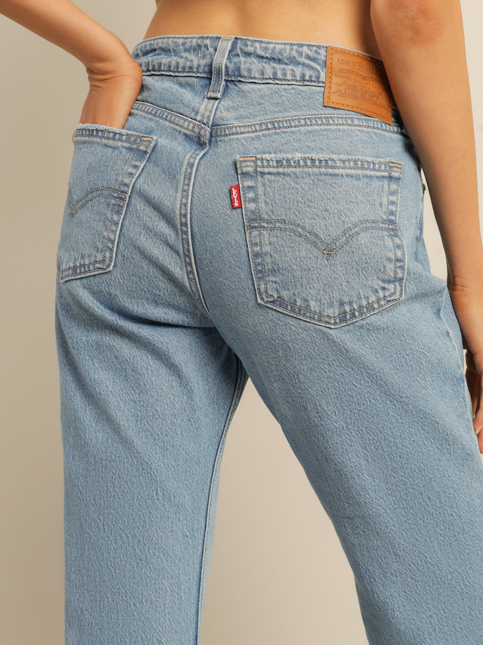 Ribcage Straight Ankle Jeans in Jazz Wave - Glue Store NZ