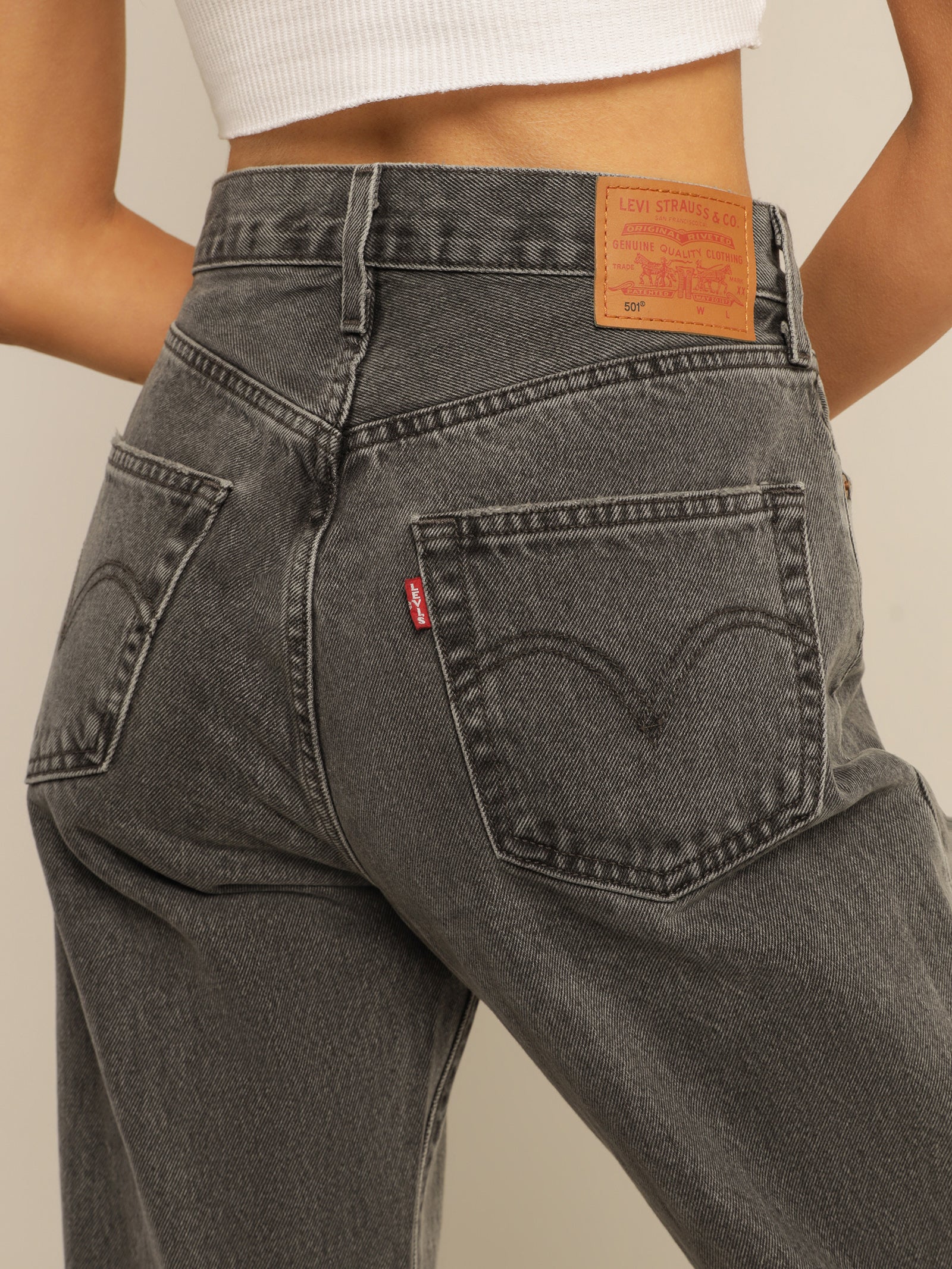 90s 501 Jeans in Fire Starter Black (30 length) - Glue Store NZ