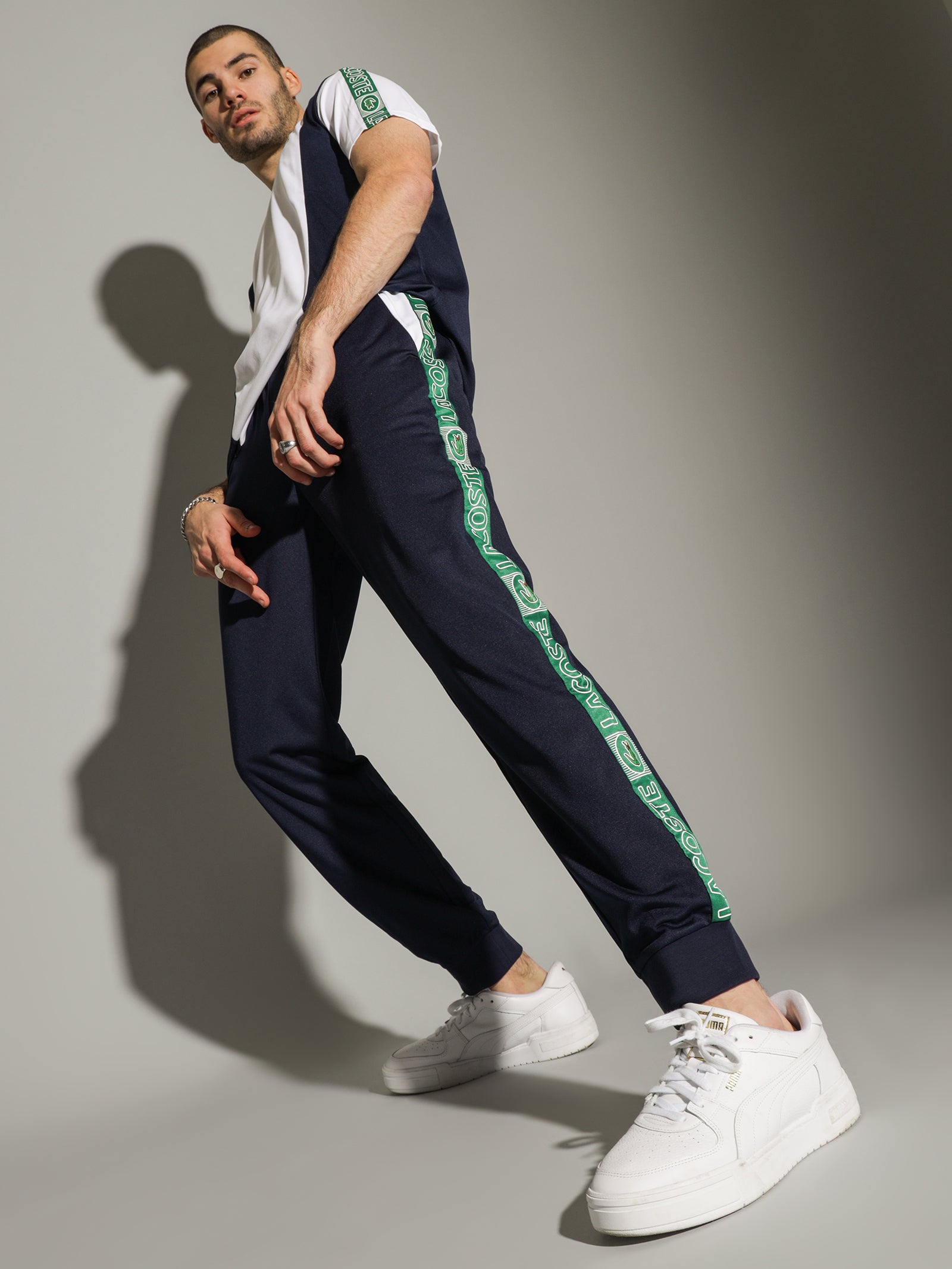 Tech Colour Poly Track Pants in Navy Glue Store NZ