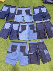 vintage inspired rework denim shorts 30 pcs