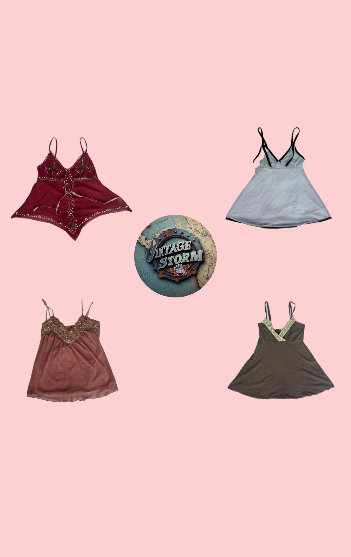 Y2K Sweetheart Cami Tops
