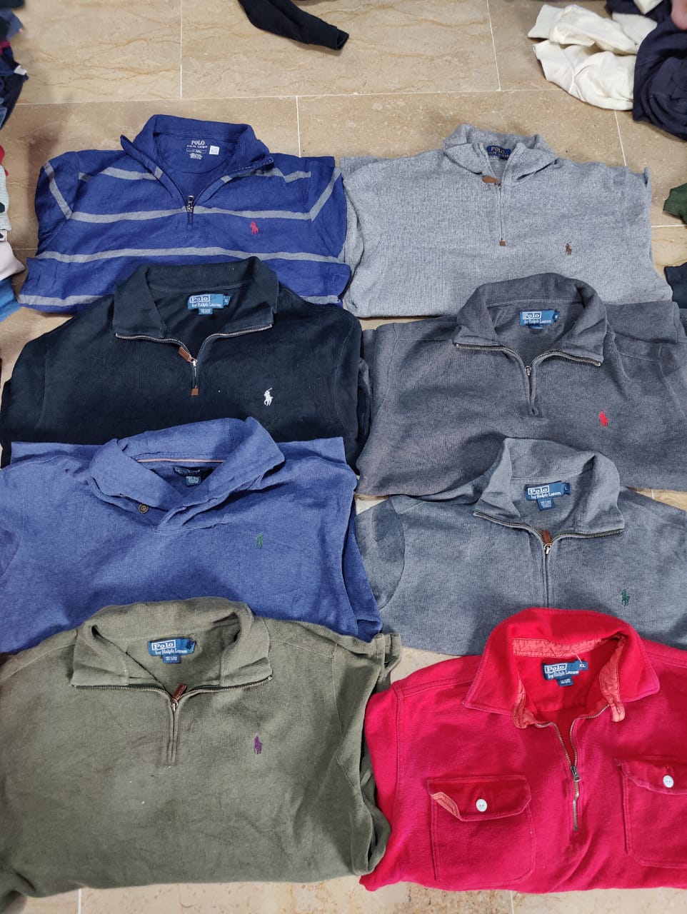 Half zip polo 8 pcs | Vintage Wholesale Marketplace - Bulk Vintage  Wholesale | Fleek