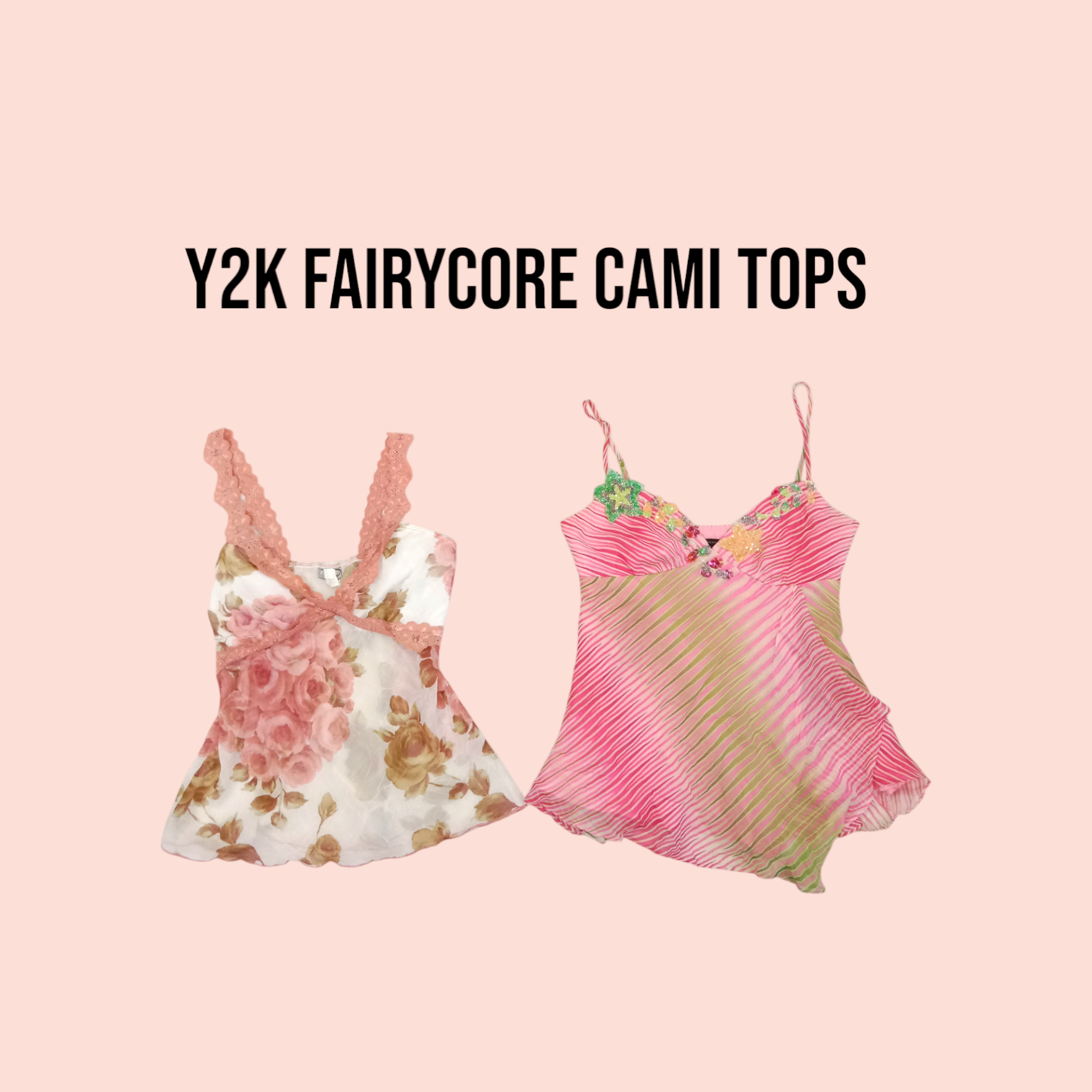 Y2k Fairycore Cami Tops | Vintage Wholesale Marketplace
