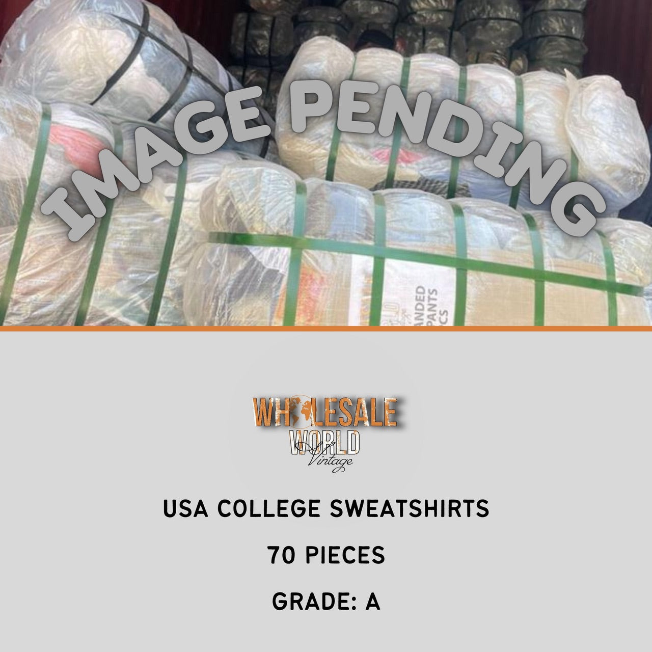 USA COLLEGE SWEATSHIRTS BALE - 70PC