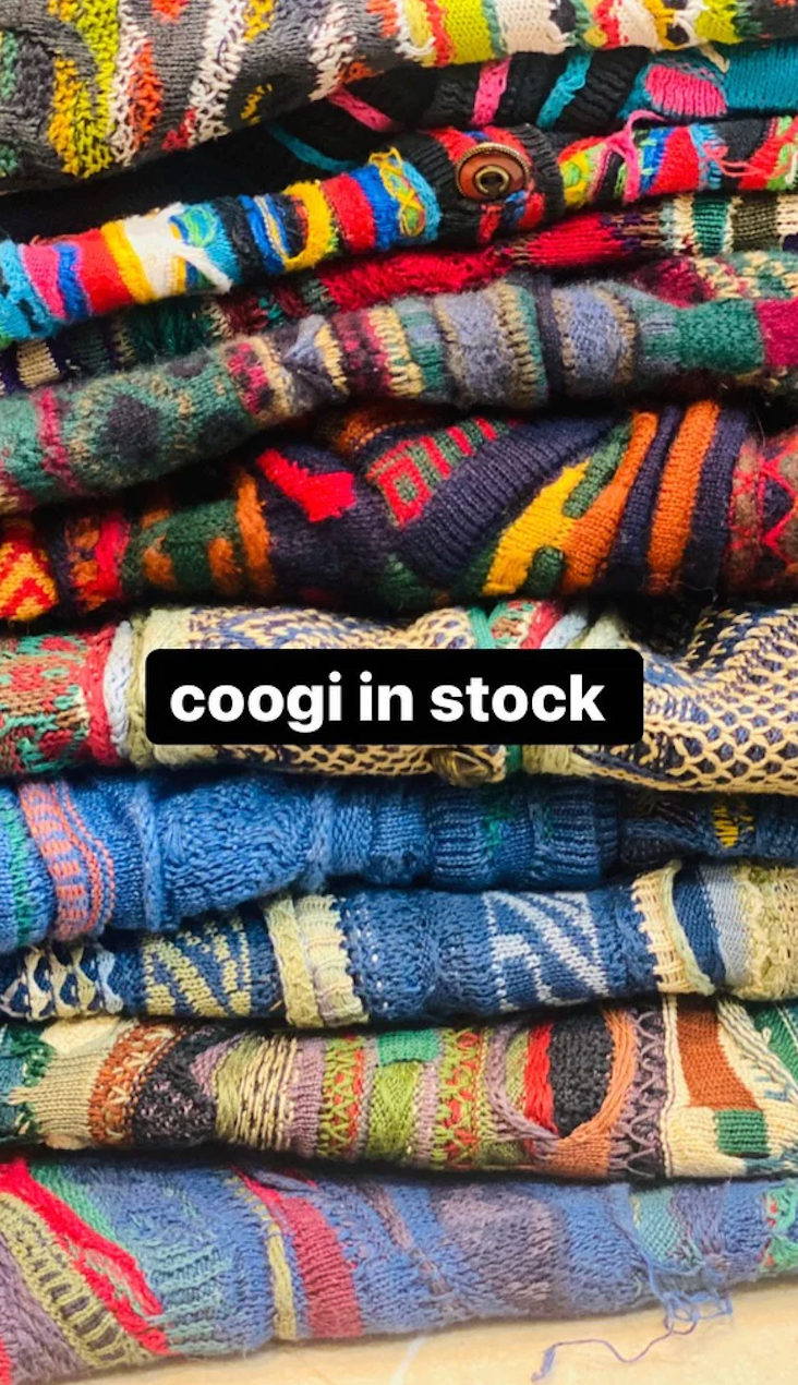 Fleek Credit: Original Coogi Sweaters - 18 pieces