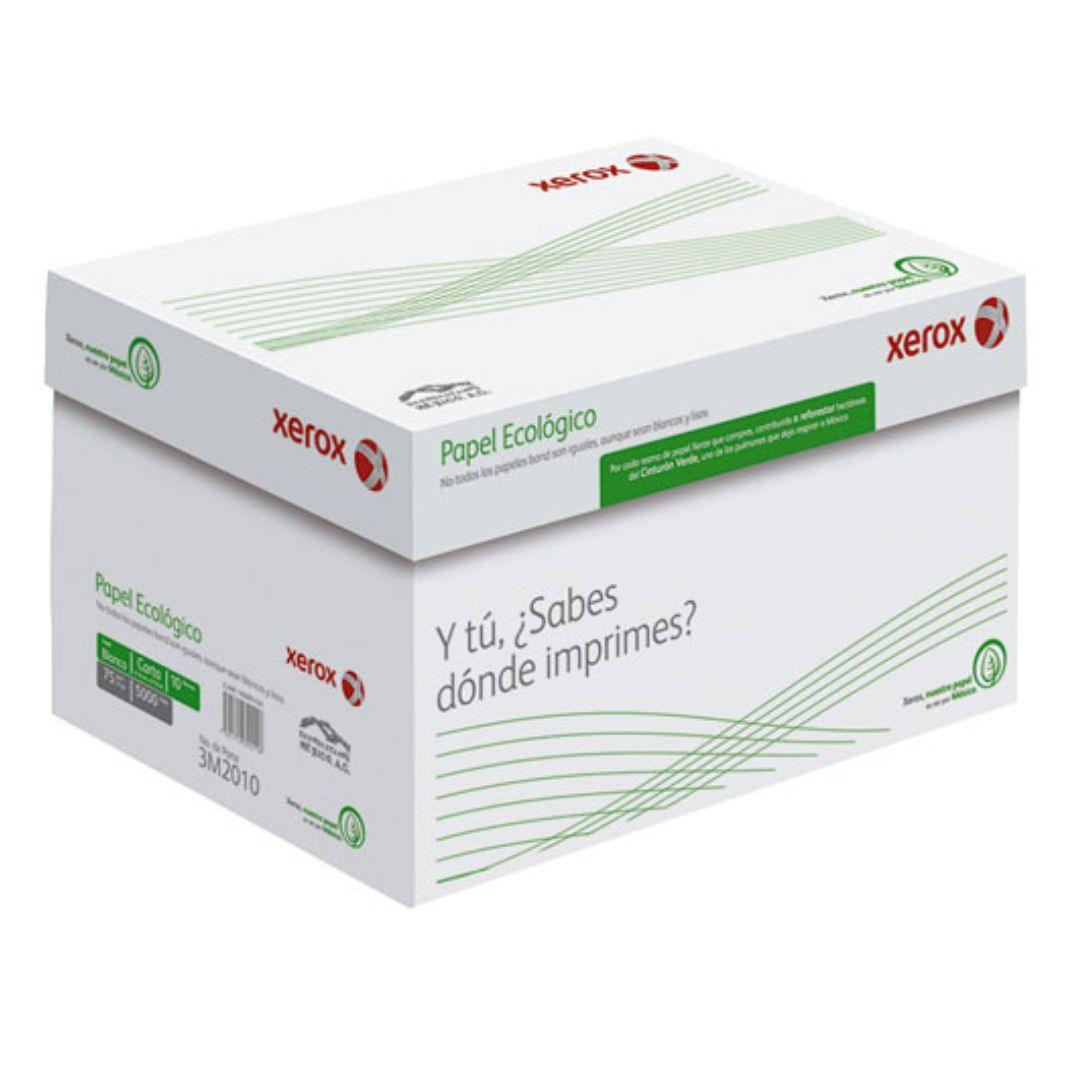 Caja de Papel Bond Xerox Ecologico Carta c/5000 hjs.