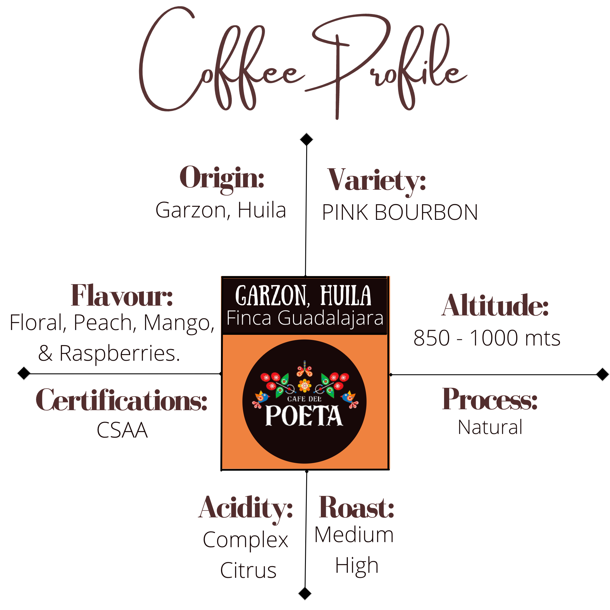 Del Poeta Coffee - Varietal Pink Bourbon Coffee Profile