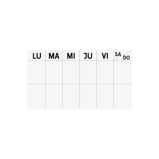PLANNER SEMANAL ATEMPORAL