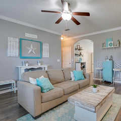 coastal living room, beach house decorating, furniture layout