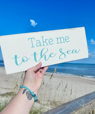 Take me to the sea sign