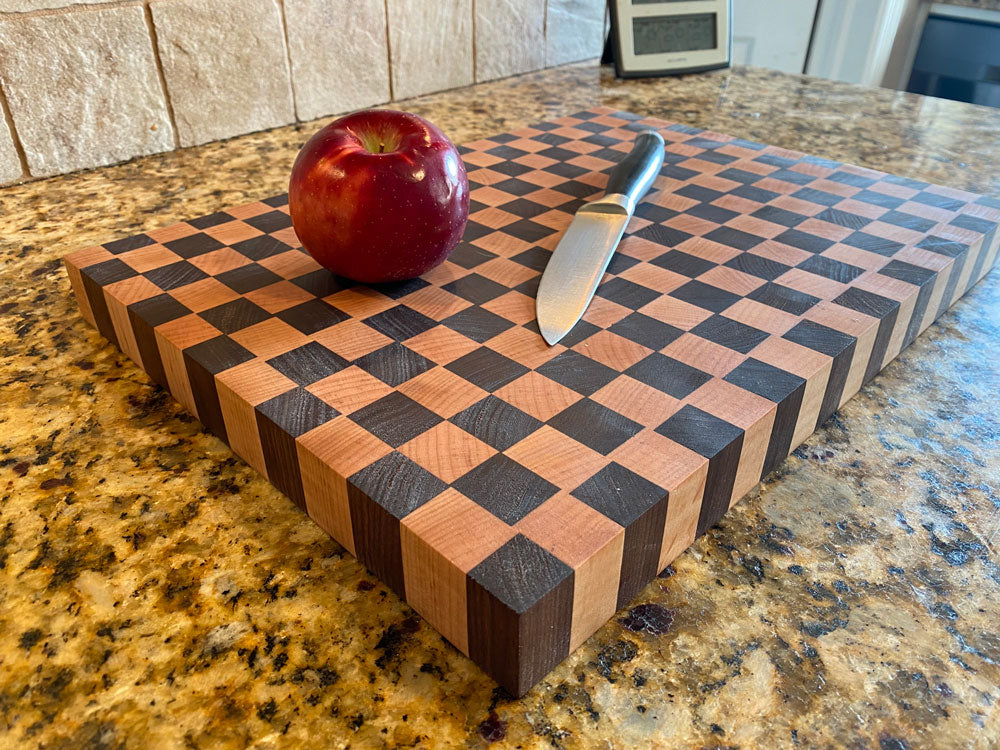 Black Walnut and Tiger Maple Charcuterie Board (24x12)