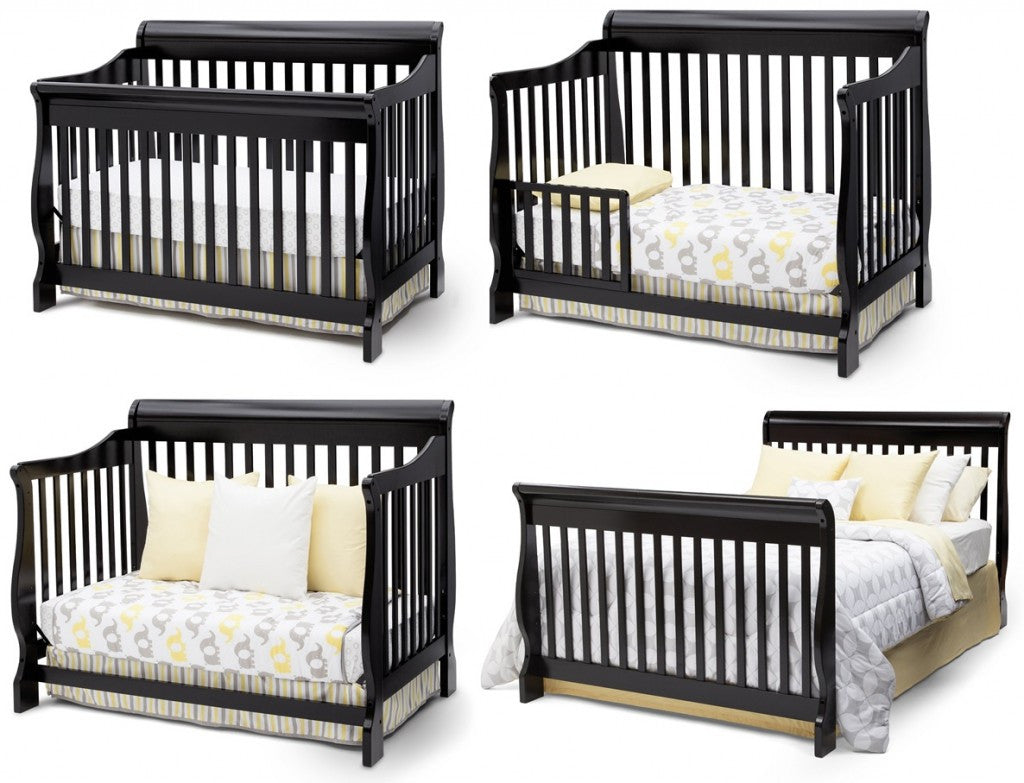 espresso 4 in 1 convertible crib