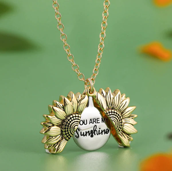 Colar Girassol Você é meu raio de sol - You Are My Sunshine