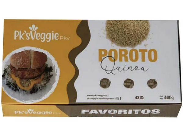 Hamburguesa Poroto Quinoa 4 u Pk´s Veggie
