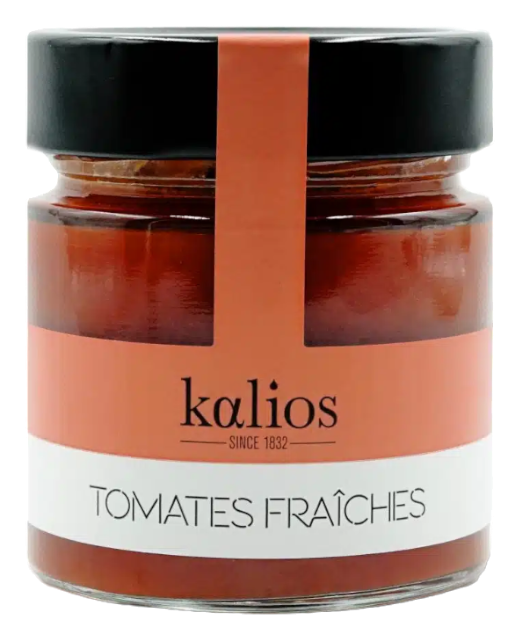 SAUCE TOMATE AUX TOMATES FRAICHES - 220G - KALIOS - Cave du Moros