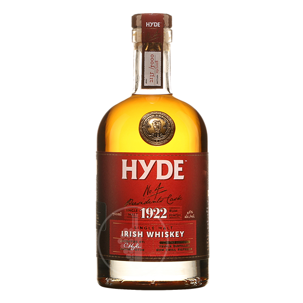 Whisky Hibernia Distillers - Hyde N°4 1922 - Finition Rhum Single Malt - Cave du Moros