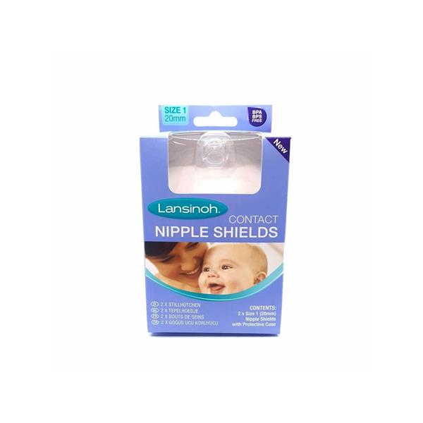 Lansinoh Contact Nipple Shield with Case - 24mm - 2ct