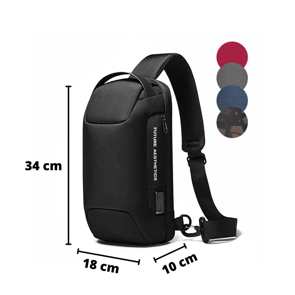 Mochila Multifuncional, Impermeável e Antifurto Com Cadeado - Safe Bag