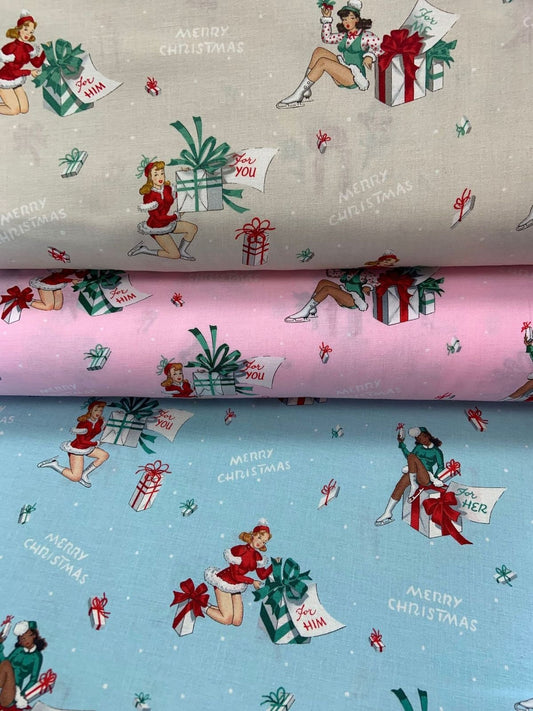 Christmas Time Yuletide Unicorn Blue 8894A Cotton Woven Fabric – The Fabric  Candy Shoppe