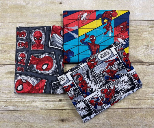 SPRINGS CREATIVE - Spiderman - Comic Swirl - Gray - 71187-A620715  71187-a620715 Quilt Fabric