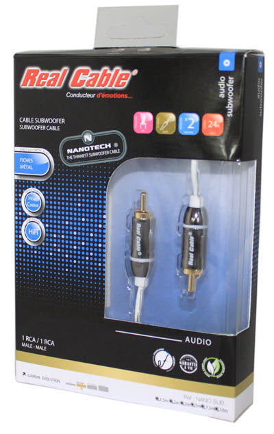 Ultra Thin Micro NANO-SUB Nanotech Subwoofer Cable by Real Cable