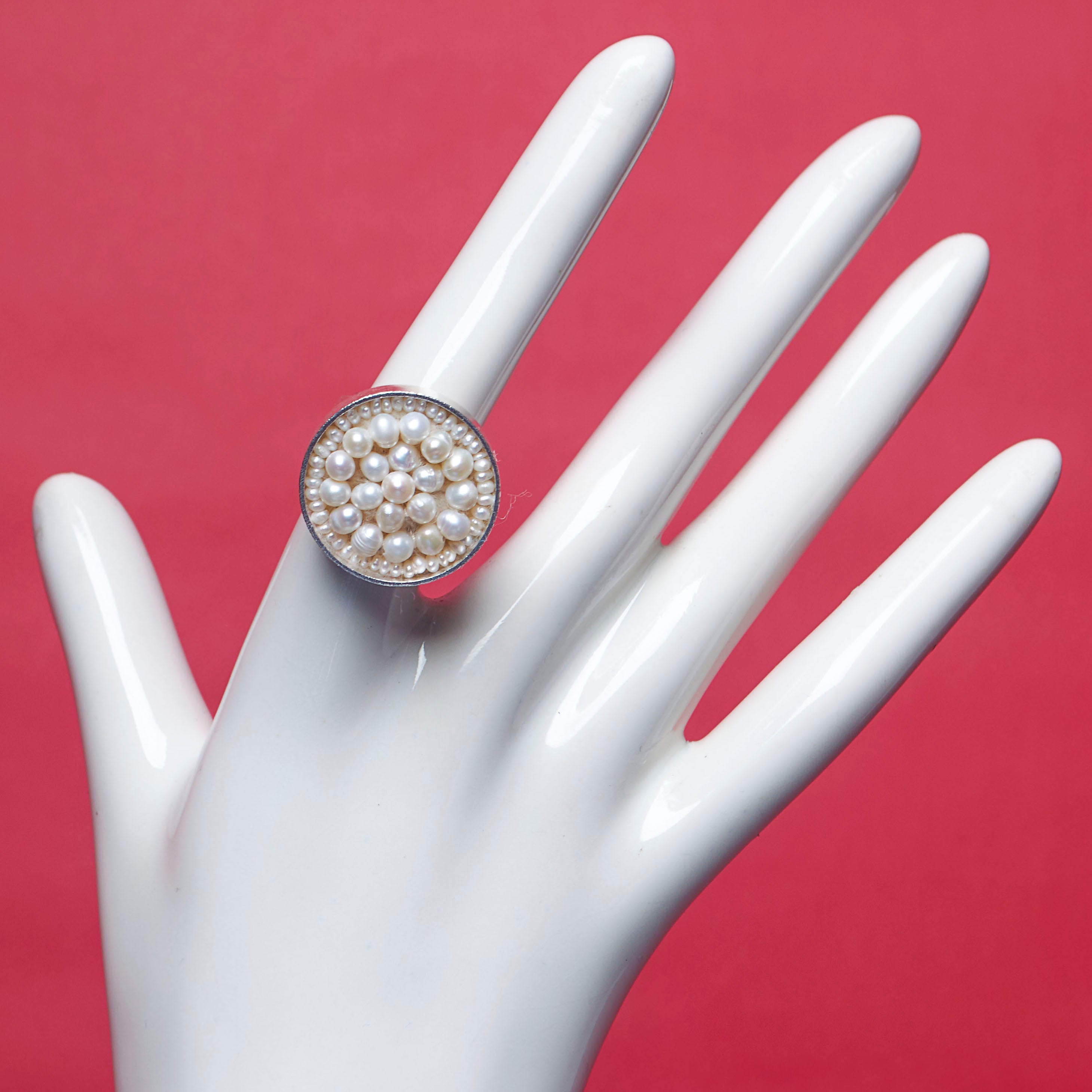 Iconic Pearl Mosaic Ring