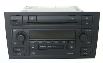 Audi A4 Symphony II Radio AM FM CS 6 Disc CD Satellite 8E0 035 195 H C –  1factoryradio