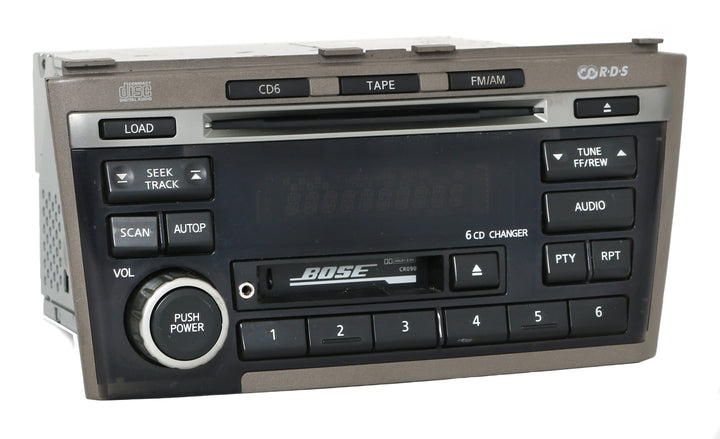 2002-2004 Infiniti I35 Radio AM FM 6 Disc CD CS w Aux Input –