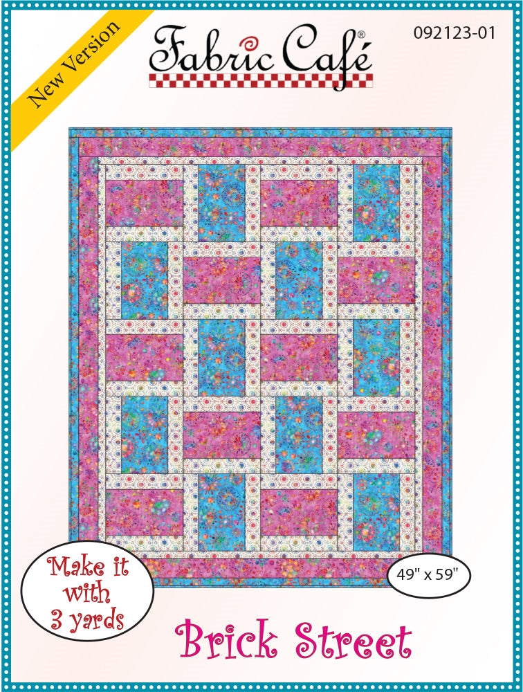 Make it with 3 Yards Garden Path Quilt Pattern FC 092125 Fabric