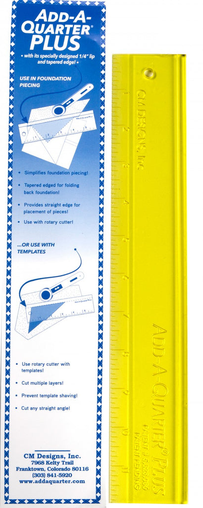 Add A-Quarter Ruler - 1.5in x 12in