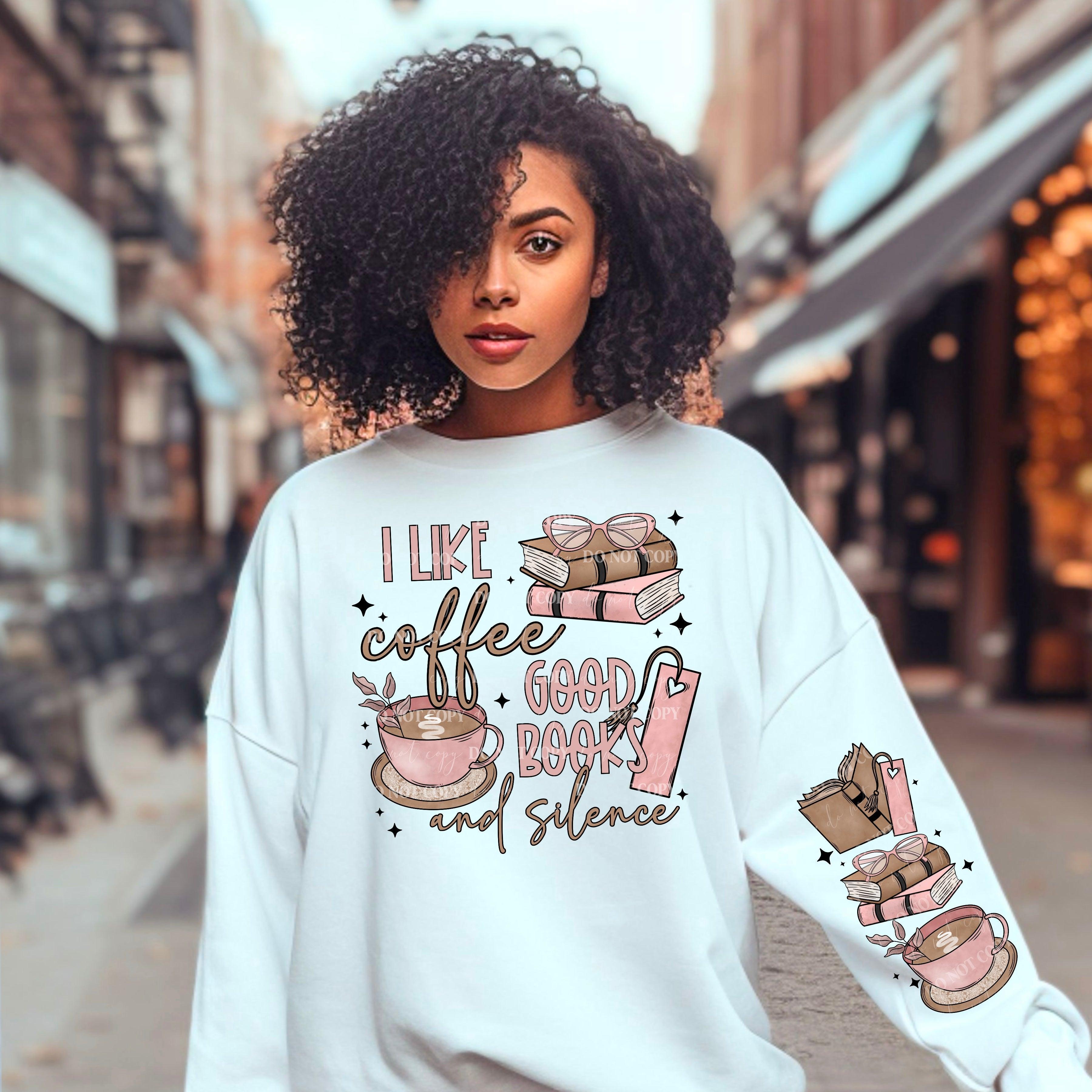 Coffee/Books & Silence w/ Sleeve PNG