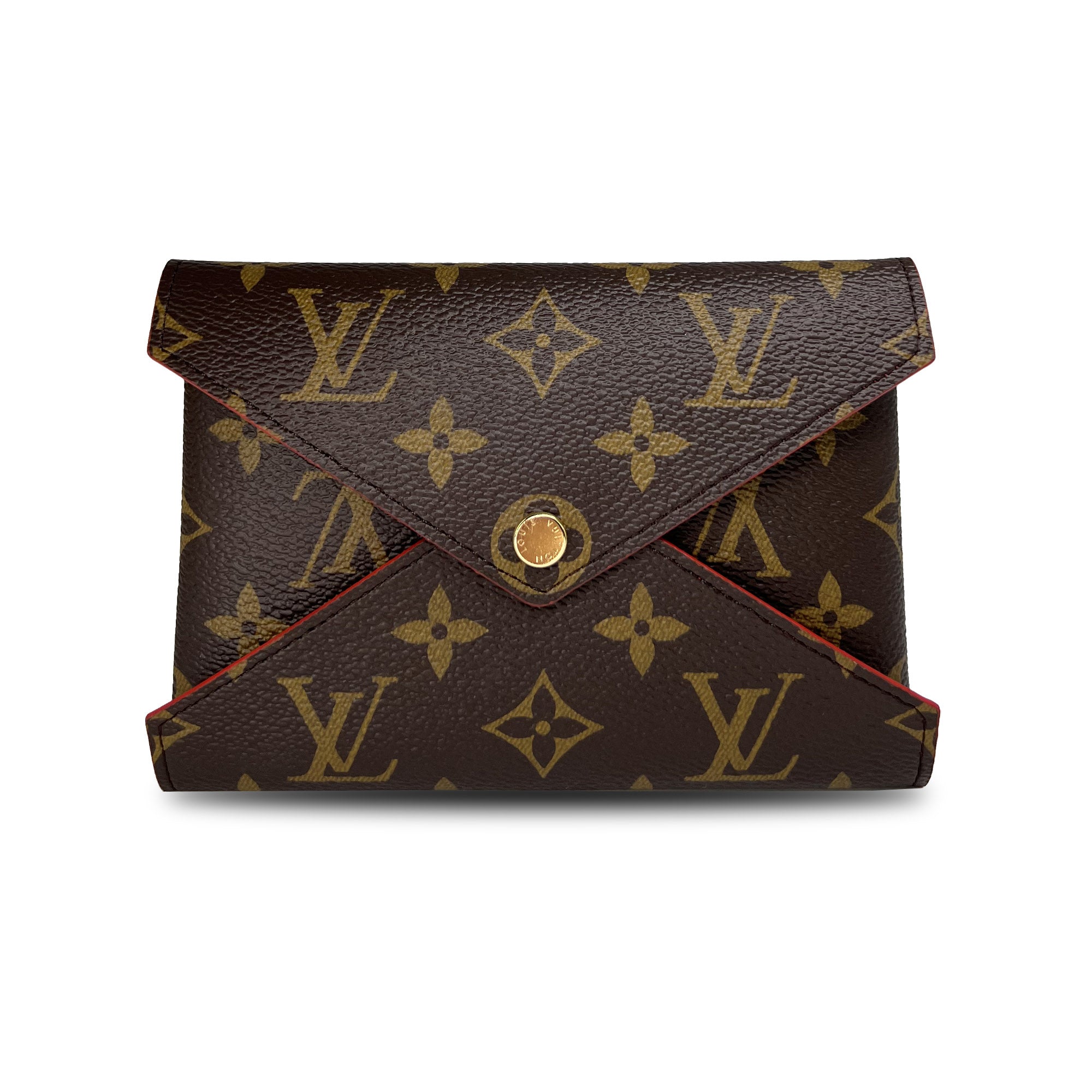Vintage Louis Vuitton LV Brown Monogram Envelope Wallet