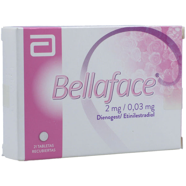 Bellaface Dienogest + Etinilestradiol 2mg/0.03mg Caja x21 tabletas recubiertas LAFRANCOL (7325870096571)