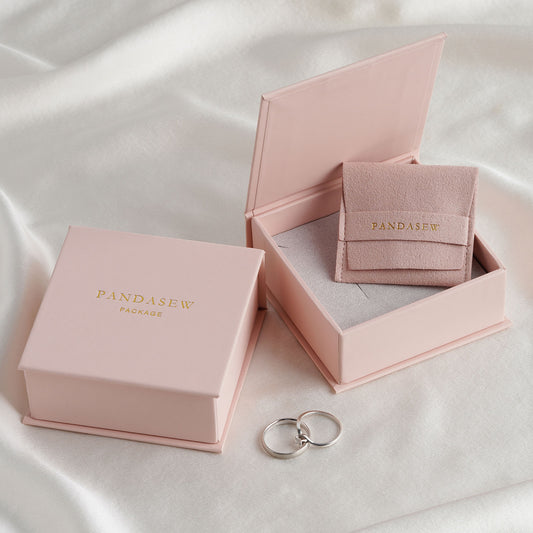 25pcs 6.5*6.5*5.5cm custom jewelry box with logo personalized logo chi –  PandaSew