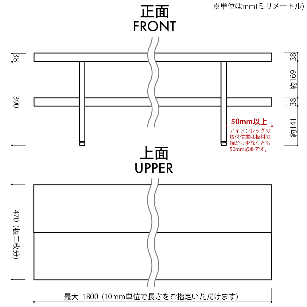 簡単DIYで作るアイアンレッグのテレビ台・ローボード（SPF材/エイジング加工塗装） 長さ1,800mm – ブレットジャパン オンラインストア