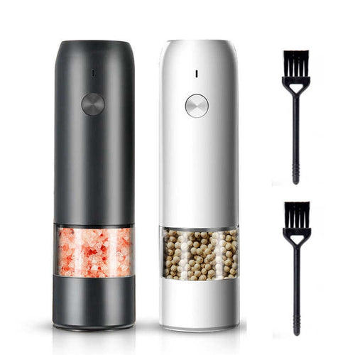 𝑵𝒆𝒘 𝑼𝒑𝒈𝒓𝒂𝒅𝒆𝒅 PwZzk Electric Salt and Pepper Grinder Set  Rechargeable USB One Hand Automatic Operation Stainless Steel Electronic  Spice Mill Shakers With Adjustable Coarseness (2 Pack) - Yahoo Shopping