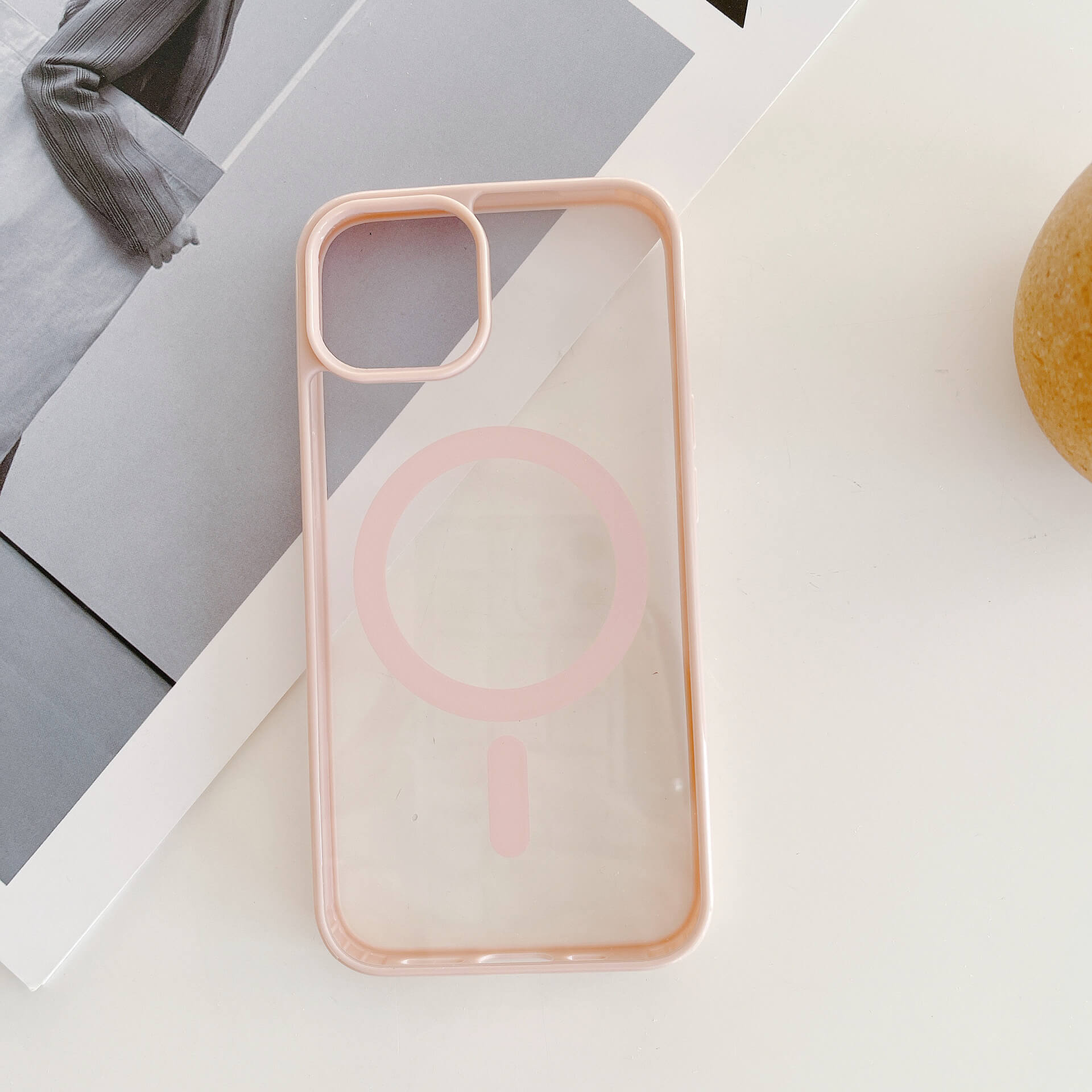 MagiShield - Clear MagSafe iPhone Case - Pink