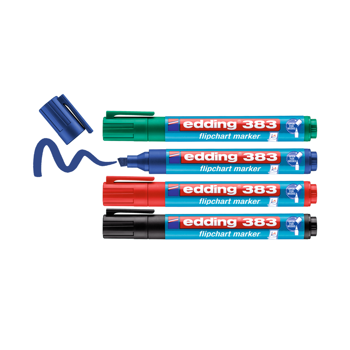 Edding 383 Flipchart Marker Chisel Nib 1-5 mm, Marker for Writing, Drawing  and Marking on Flipchart Paper,Does Not Bleed Through - AliExpress