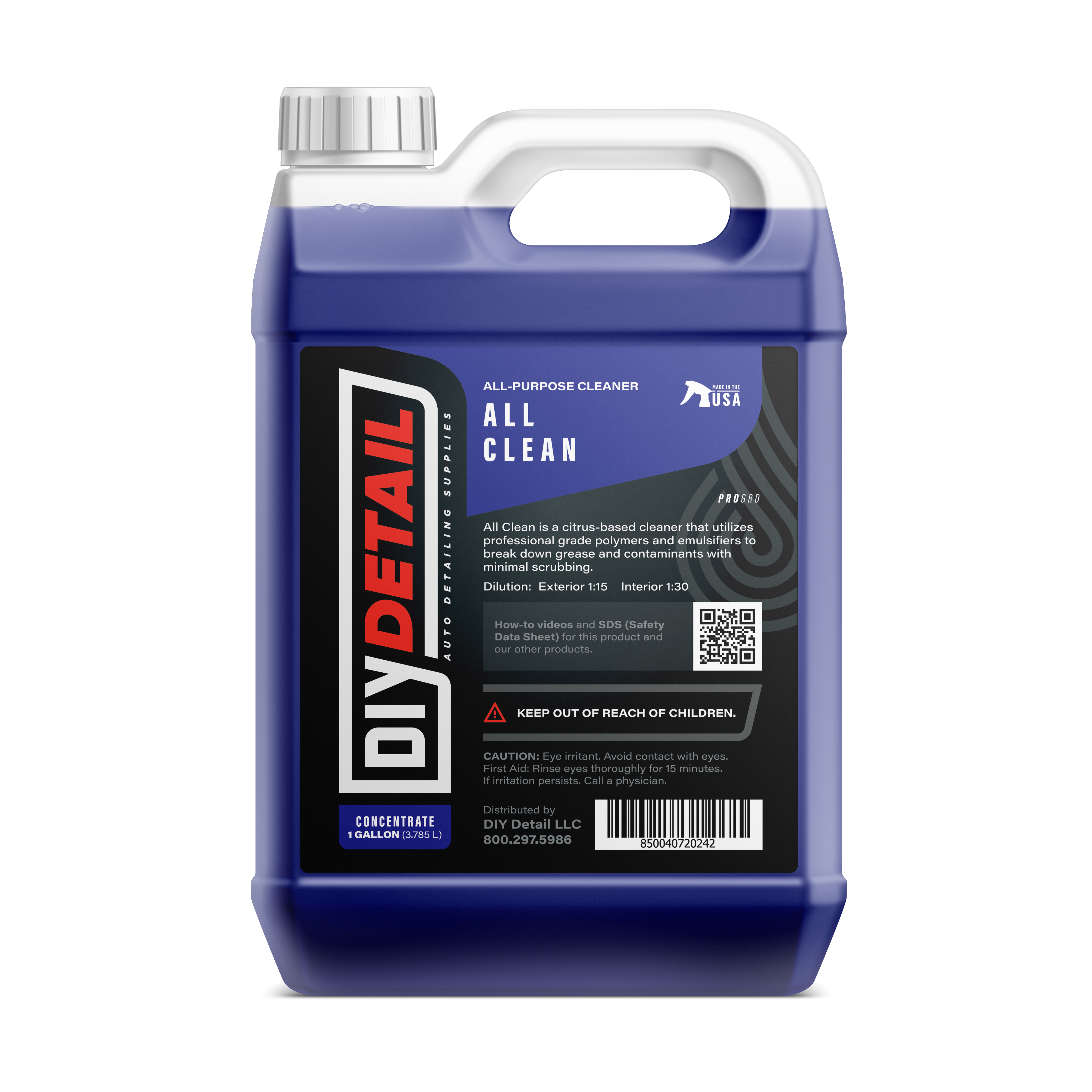 DIY Detail Rinseless Wash 1 Gallon, No Rinse Car Wash