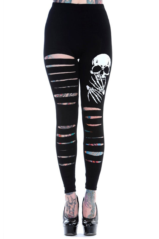 Banned Barbwire Leggings | Angel Clothing