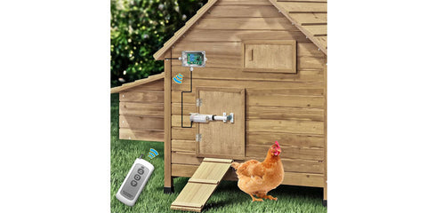 DIY chicken coop automatic door