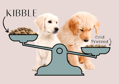 Kibble vs Cold pressed scales