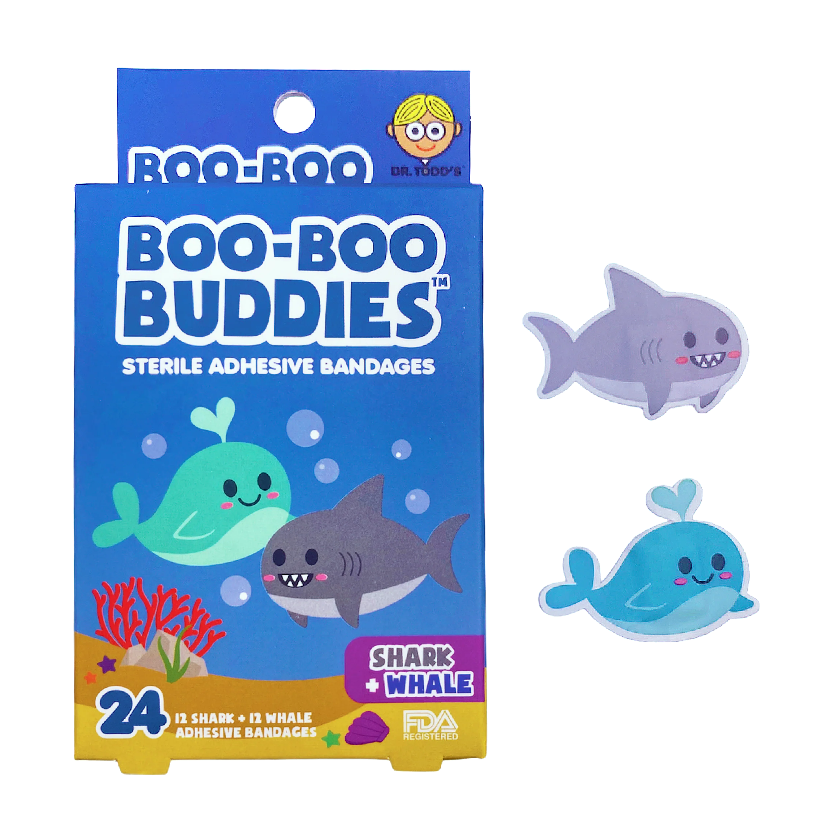 Boo Boo Bandages- Shark & Whale