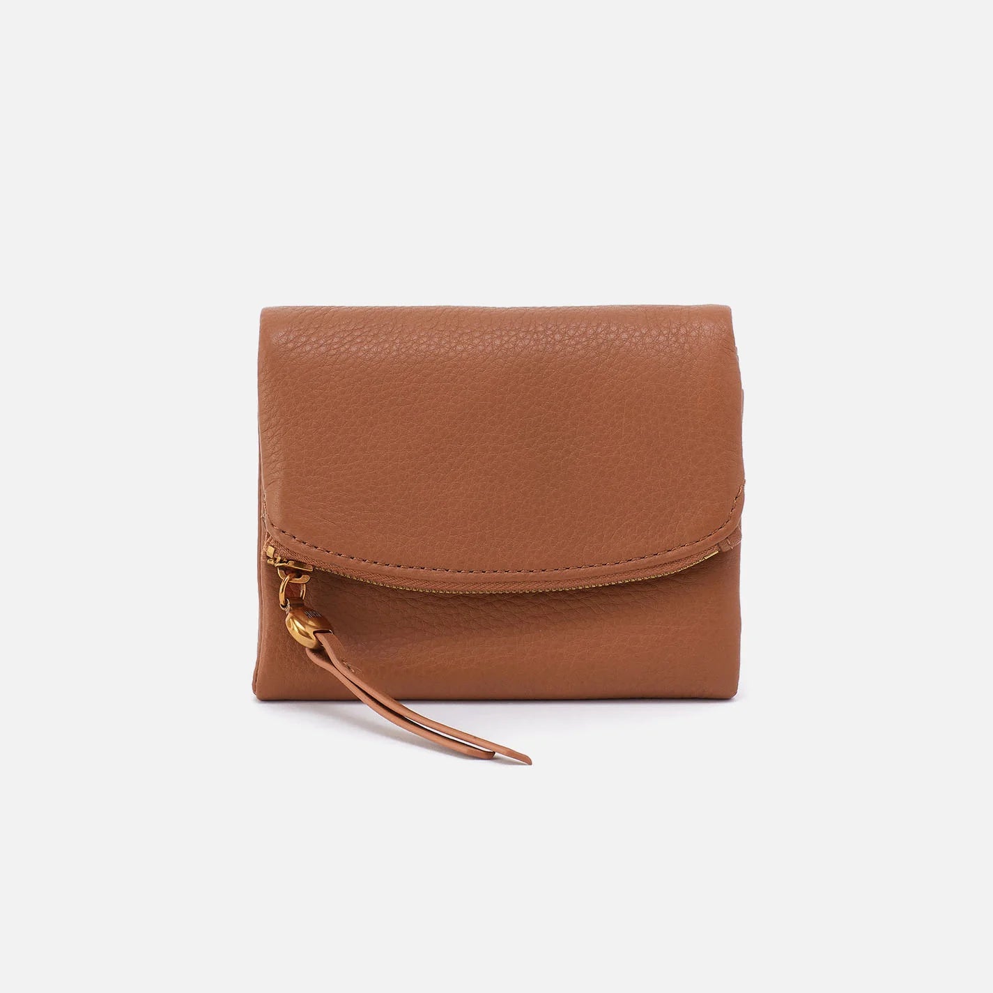 HOBO Fern Medium Trifold Wallet- Warm Honey