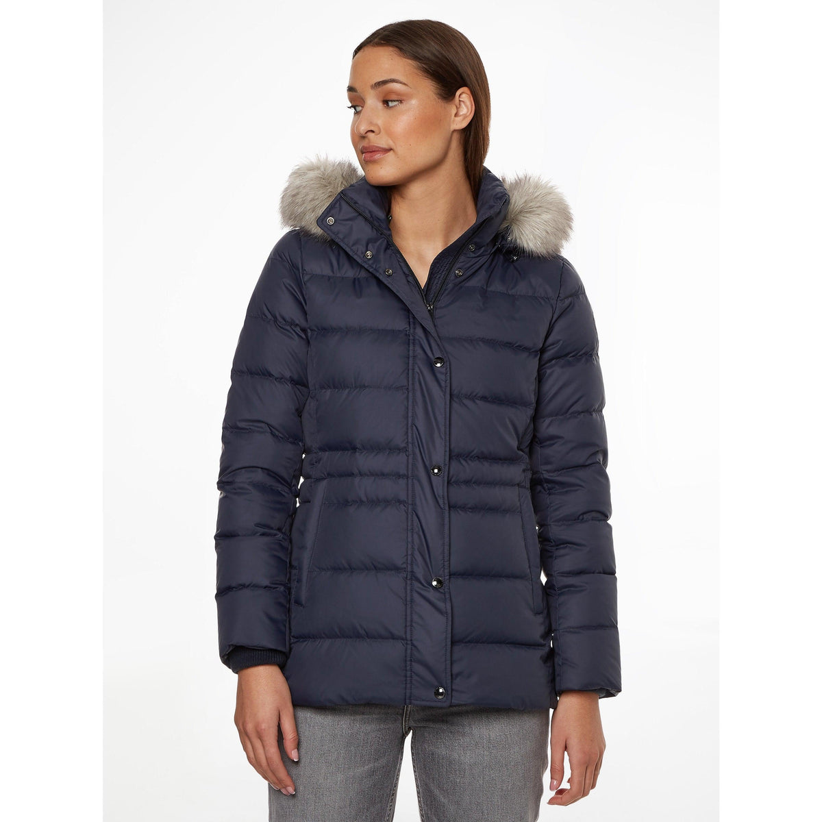 Tommy Womens Essential Tyra Down Jacket with Desert Sky Donaghys