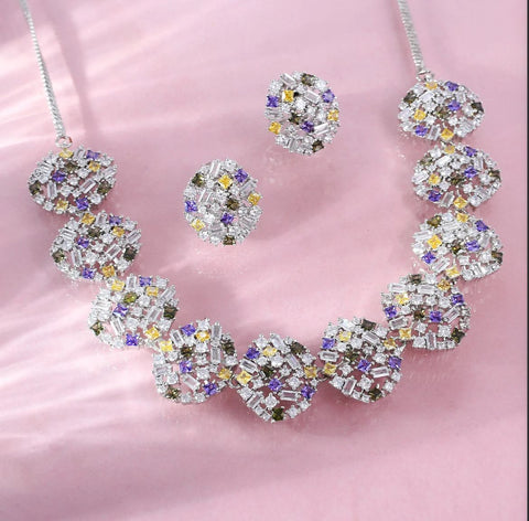 Mosaic Redefined Glam Necklace Set