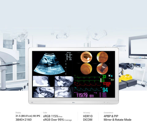 Large Display for Surgical Precision - LG 31.5-inch 4K IPS Surgical Monitor available at ERI